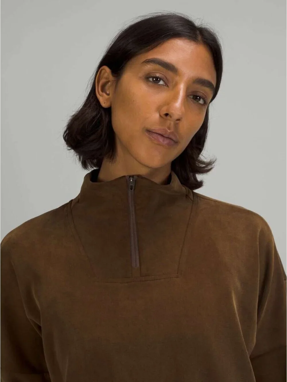 Lululemon lab Cropped Half-Zip - Deep Artifact